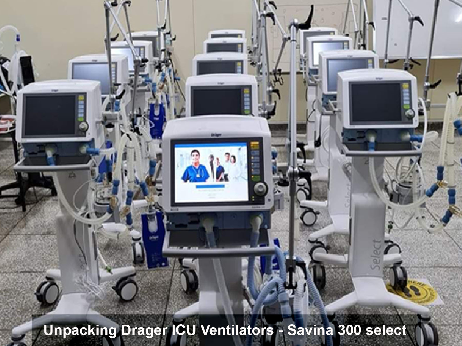 Unpacking Drager ICU Ventilators